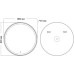 Зеркало GROSSMAN SENTO D800 800х800х45 мм 98080 Зеркало GROSSMAN SENTO D800 800х800х45 мм 98080