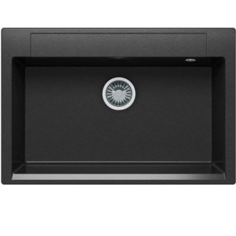 Кухонная мойка POLYGRAN Argo-760 №16 черная Кухонная мойка POLYGRAN Argo-760 №16 черная