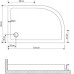 Поддон GROSSMAN GR-119212020R 120х80х15 см для GR-2120R, 4120R