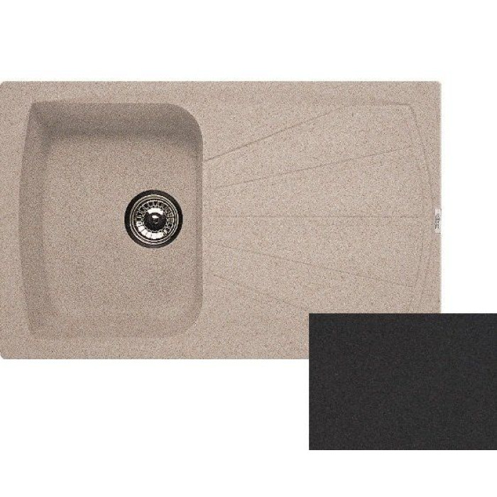 Мойка кухонная Elleci LIVING 300 granitek 40 Full Black Мойка кухонная Elleci LIVING 300 granitek 40 Full Black