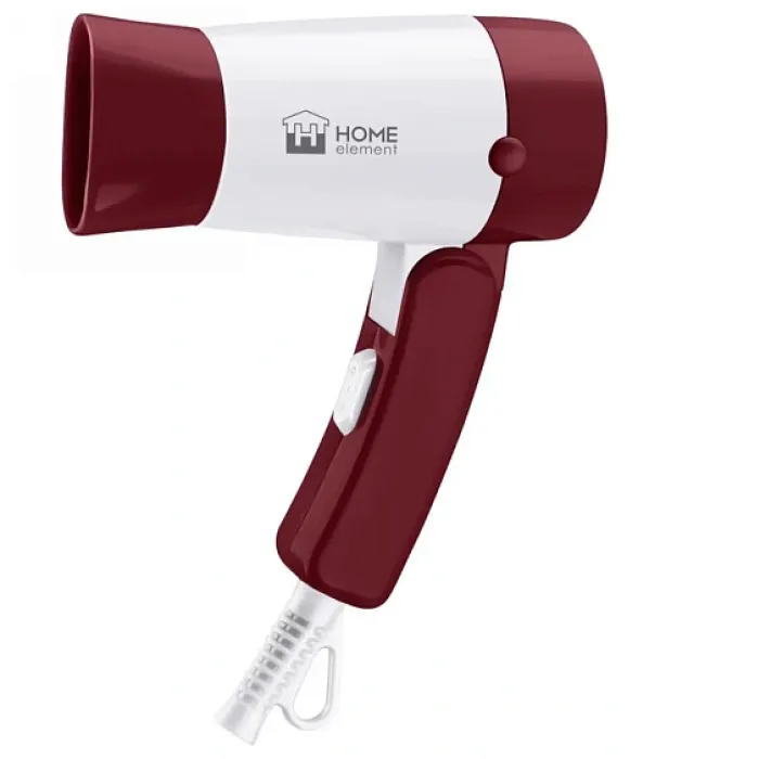 Фен HOME ELEMENT HE-HD318 бордовый гранат