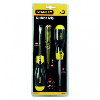 набор из 3-х отверток cushiongrip STANLEY 0-65-012