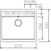 Мойка SCHOCK 700079 vero 60 (n-100) cristadur 570x510 магма Мойка SCHOCK 700079 vero 60 (n-100) cristadur 570x510 магма