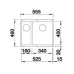 Кухонная мойка BLANCO SUBLINE 340/160-U SILGRANIT 523559 темная скала Кухонная мойка BLANCO SUBLINE 340/160-U SILGRANIT 523559 темная скала