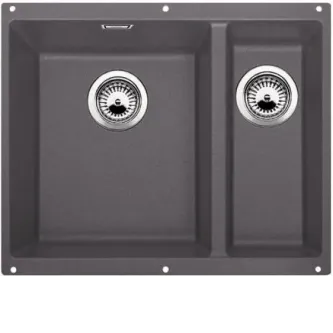 Кухонная мойка BLANCO SUBLINE 340/160-U SILGRANIT 523559 темная скала Кухонная мойка BLANCO SUBLINE 340/160-U SILGRANIT 523559 темная скала