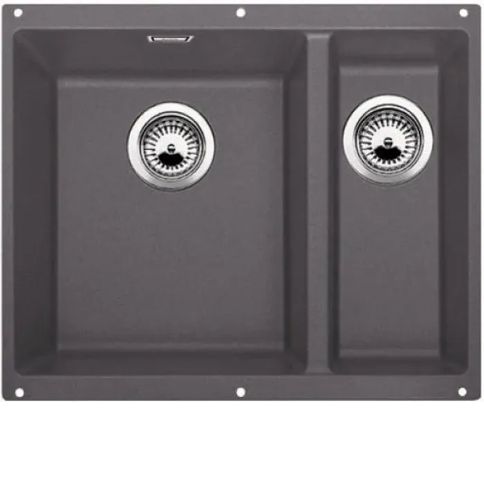 Кухонная мойка BLANCO SUBLINE 340/160-U SILGRANIT 523559 темная скала Кухонная мойка BLANCO SUBLINE 340/160-U SILGRANIT 523559 темная скала