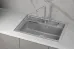 Кухонная мойка GRANULA KS-7301i алюминиум