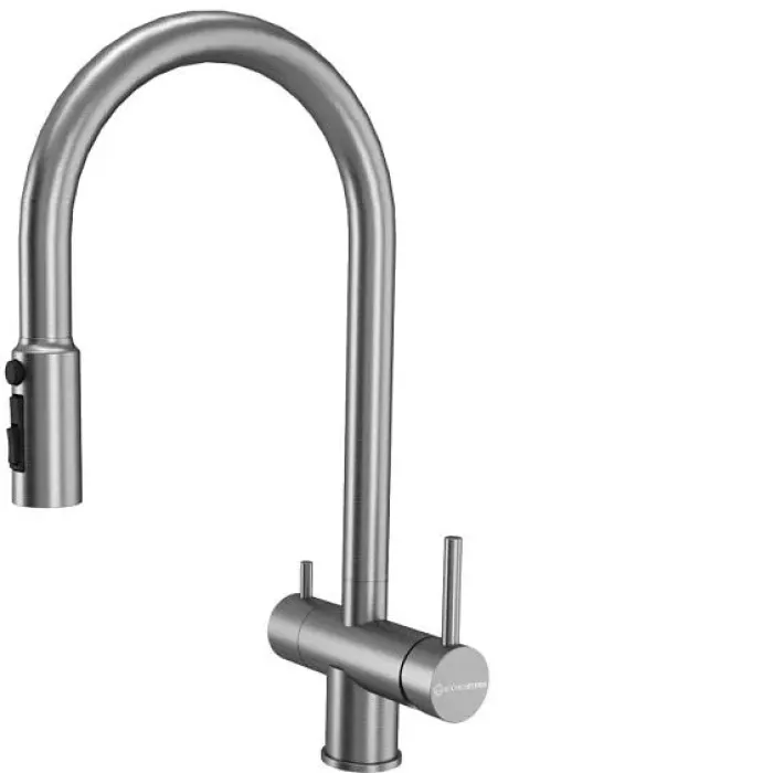 Смеситель KUCHENSTERN UBER-FS 412SS40 нержавеющая сталь