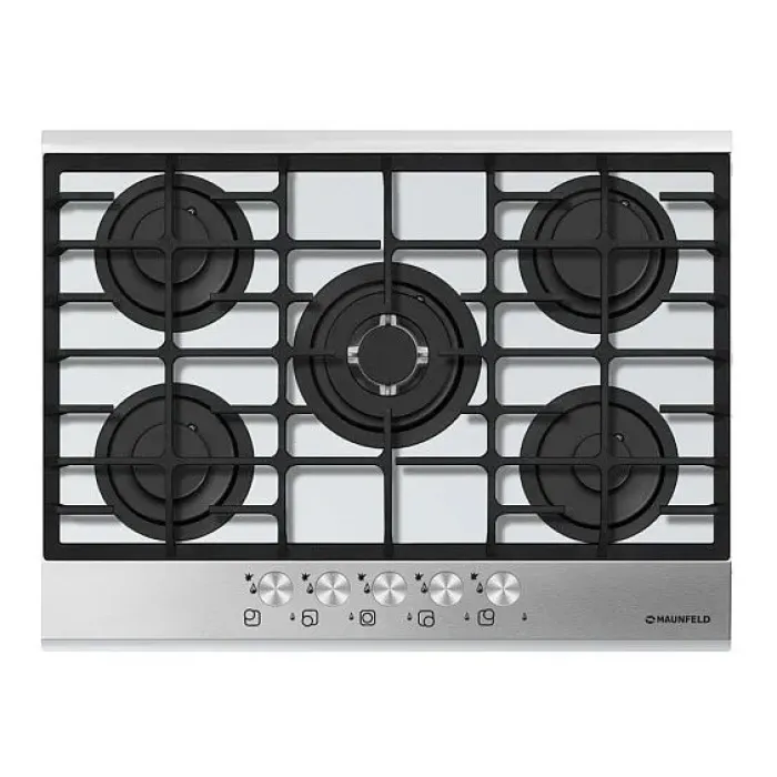 Газовая поверхность MAUNFELD mghg.75.21w_white glass (белое стекло+вставка) Газовая поверхность MAUNFELD mghg.75.21w_white glass (белое стекло+вставка)