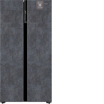 Холодильник WEISSGAUFF WSBS 600 NoFrost Inverter Rock Glass