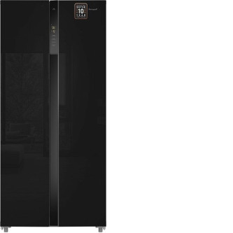Холодильник WEISSGAUFF WSBS 500 Inverter NoFrost Black Glass