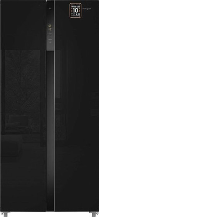Холодильник WEISSGAUFF WSBS 500 Inverter NoFrost Black Glass Холодильник WEISSGAUFF WSBS 500 Inverter NoFrost Black Glass