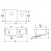 Кухонная мойка AQUASANITA Arca SQA230LW (black metallic 601)