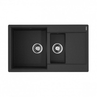 Кухонная мойка Omoikiri Daisen 86-2-BL (4993477) Artgranit/черный