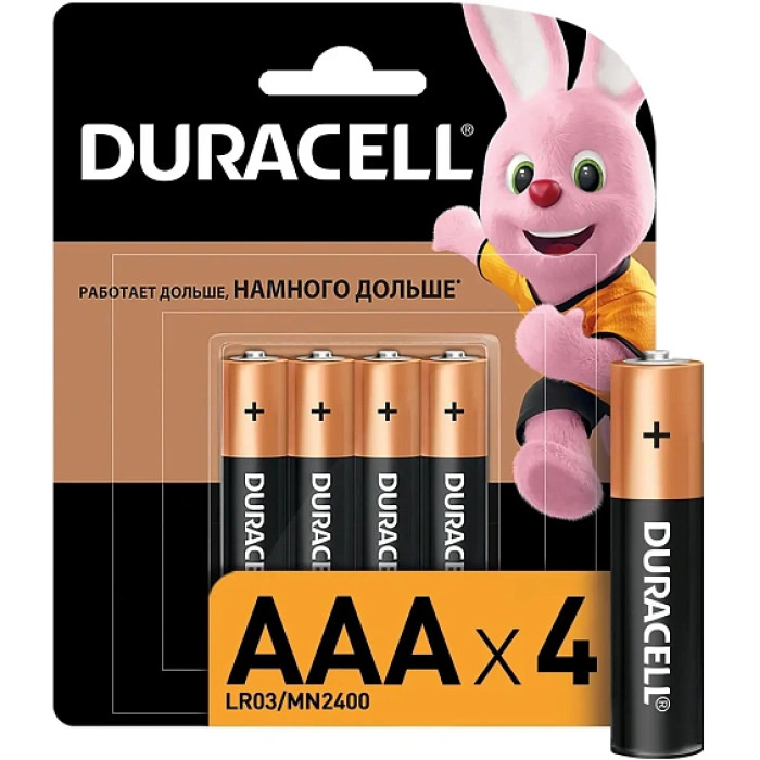 Батарейка DURACELL Basic LR03-4BL Батарейка DURACELL Basic LR03-4BL