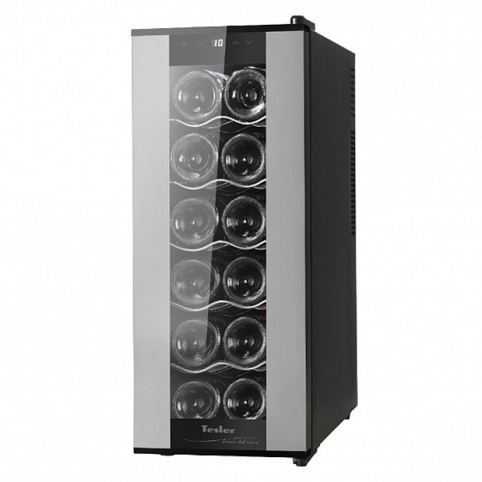 Винный шкаф TESLER WCV-120 SILVER Винный шкаф TESLER WCV-120 SILVER