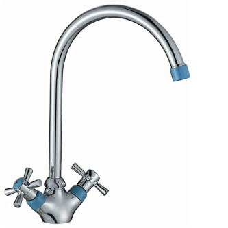 Смеситель DECOROOM DR51028 синий/хром Смеситель DECOROOM DR51028 синий/хром