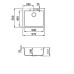Кухонная мойка ELLECI Quadra 105 Cemento G48 Кухонная мойка ELLECI Quadra 105 Cemento G48
