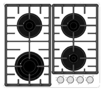 Варочная поверхность RODMANS BHG 6412 DS WH
