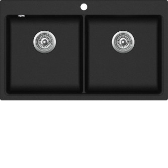 Кухонная мойка AQUASANITA Magna SQM200AW (black metallic 601)