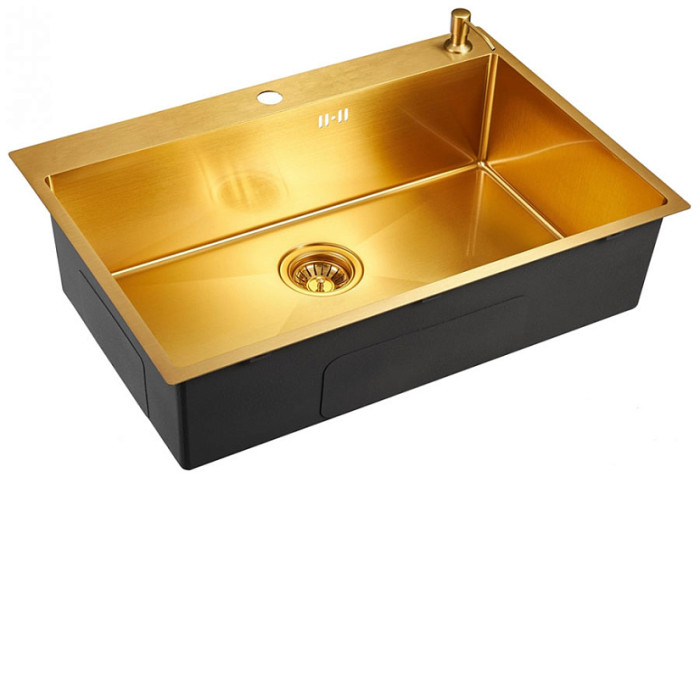 Кухонная мойка EMAR EMB-125A PVD Nano Golden