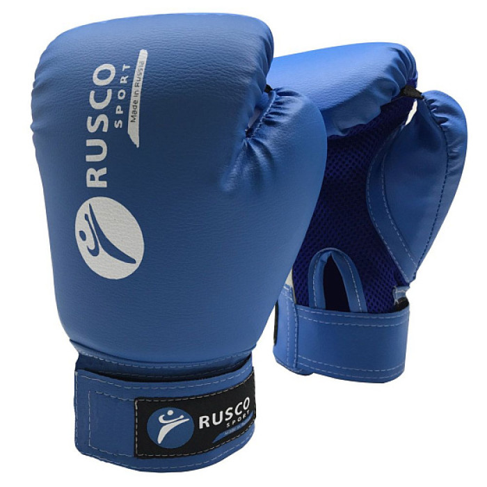 Перчатки боксерские Rusco sport 10oz синие Перчатки боксерские Rusco sport 10oz синие