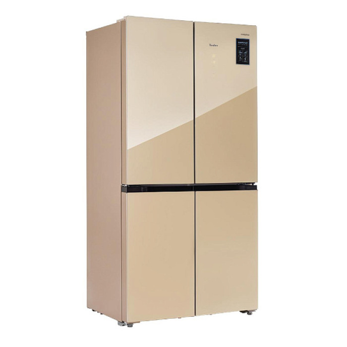 Холодильник TESLER RCD-545I beige glass Холодильник TESLER RCD-545I beige glass