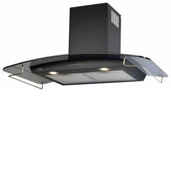 Вытяжка KRONASTEEL Skarlett 600 BK/dark glass/gold 5P с рейлингом Вытяжка KRONASTEEL Skarlett 600 BK/dark glass/gold 5P с рейлингом