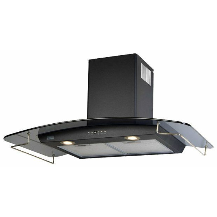 Вытяжка KRONASTEEL Skarlett 600 BK/dark glass/gold 5P с рейлингом Вытяжка KRONASTEEL Skarlett 600 BK/dark glass/gold 5P с рейлингом