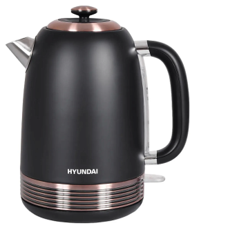Чайник электрический HYUNDAI HYK-S4501 черный/бронзовый