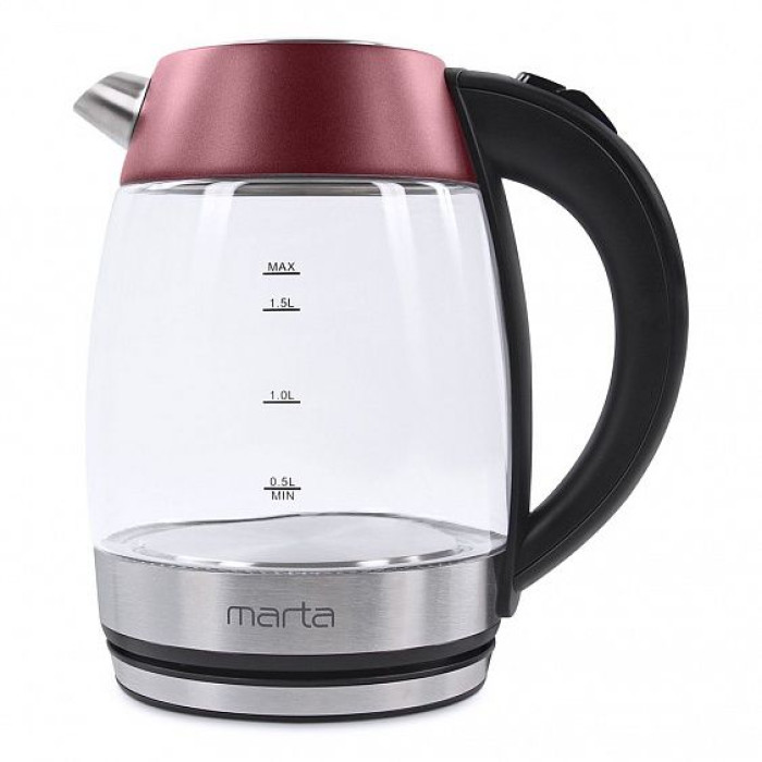 Электрочайник MARTA MT-4563 бордовый гранат Электрочайник MARTA MT-4563 бордовый гранат
