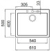 Кухонная мойка ELLECI Quadra 110 Avena 51