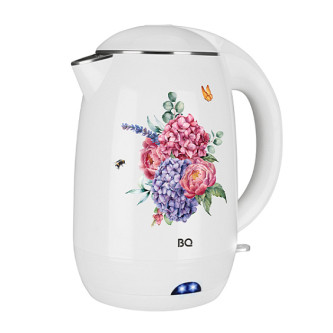 Чайник BQ KT1702P белый-цветы