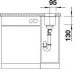 Кухонная мойка BLANCO SUBLINE 160-U SILGRANIT мускат c отв.арм. InFino (арт.523404) Кухонная мойка BLANCO SUBLINE 160-U SILGRANIT мускат c отв.арм. InFino (арт.523404)