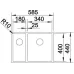 Кухонная мойка BLANCO CLARON 340/180-U 521609 нерж. сталь Кухонная мойка BLANCO CLARON 340/180-U 521609 нерж. сталь
