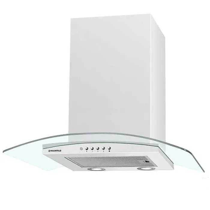 Вытяжка MAUNFELD ANCONA Plus 60 (C) белый/прозрачное стекло Вытяжка MAUNFELD ANCONA Plus 60 (C) белый/прозрачное стекло