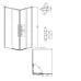 1/2 душевого ограждения GROSSMAN 1/2.K33.01.90.10.00 хром