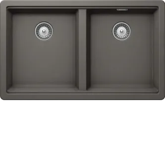 Кухонная мойка SCHOCK Greenwich 80-2U Cristadur серебристый камень