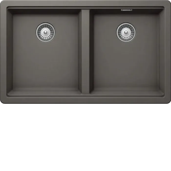 Кухонная мойка SCHOCK Greenwich 80-2U Cristadur серебристый камень