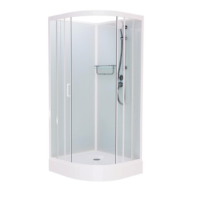 Душевая кабина FRANK F400 White без крыши низкий поддон