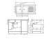Кухонная мойка ALVEUS Classic 100 NAT-60 1200X600 левая (в комплекте с сифоном)