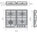 Варочная поверхность KONIGIN Blaze 604 WHGW Варочная поверхность KONIGIN Blaze 604 WHGW
