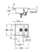 Кухонная мойка GROHE K500 черный гранит 31648AP0