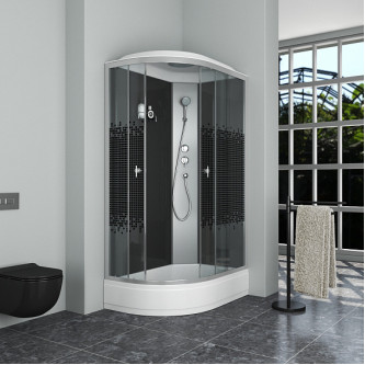 Душевая кабина NIAGARA NG-3524-14R BLACK Душевая кабина NIAGARA NG-3524-14R BLACK