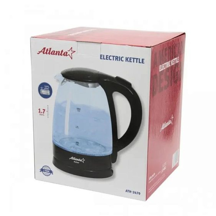 Чайник электрический ATLANTA ATH-2470 черный Чайник электрический ATLANTA ATH-2470 черный