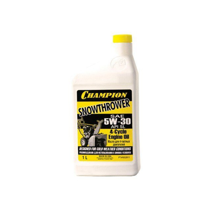 Масло CHAMPION 4-х тактное sae 5w30 зимнее (1л) минеральное Масло CHAMPION 4-х тактное sae 5w30 зимнее (1л) минеральное