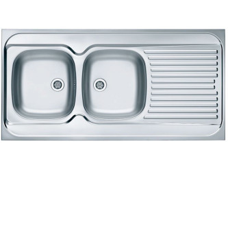 Кухонная мойка ALVEUS Classic 100 NAT-60 1200X600 левая (в комплекте с сифоном)