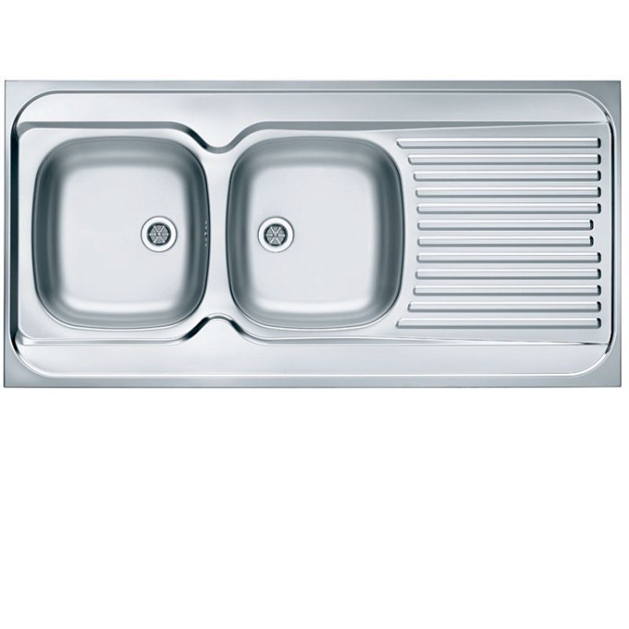 Кухонная мойка ALVEUS Classic 100 NAT-60 1200X600 левая (в комплекте с сифоном)