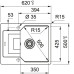 Кухонная мойка FRANKE UBG 611-62 чёрный (114.0612.258)