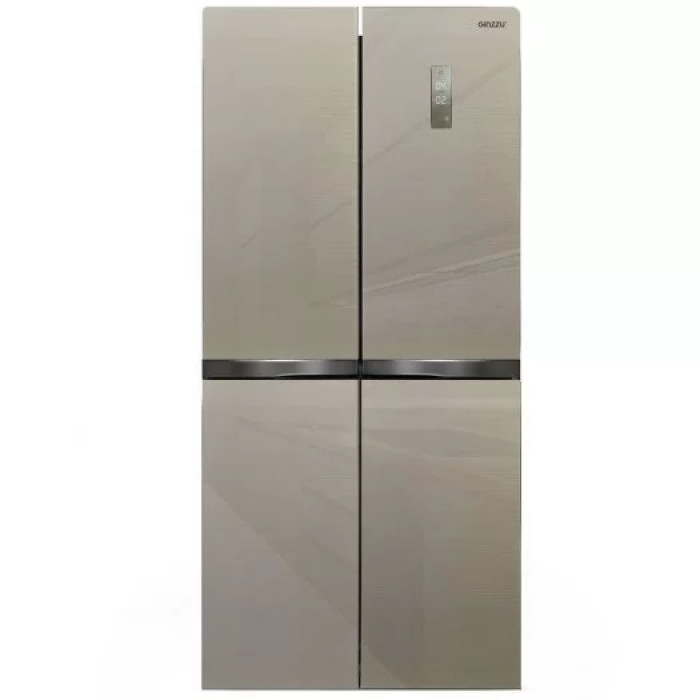 Холодильник GINZZU NFI-4414 шампань стекло Холодильник GINZZU NFI-4414 шампань стекло